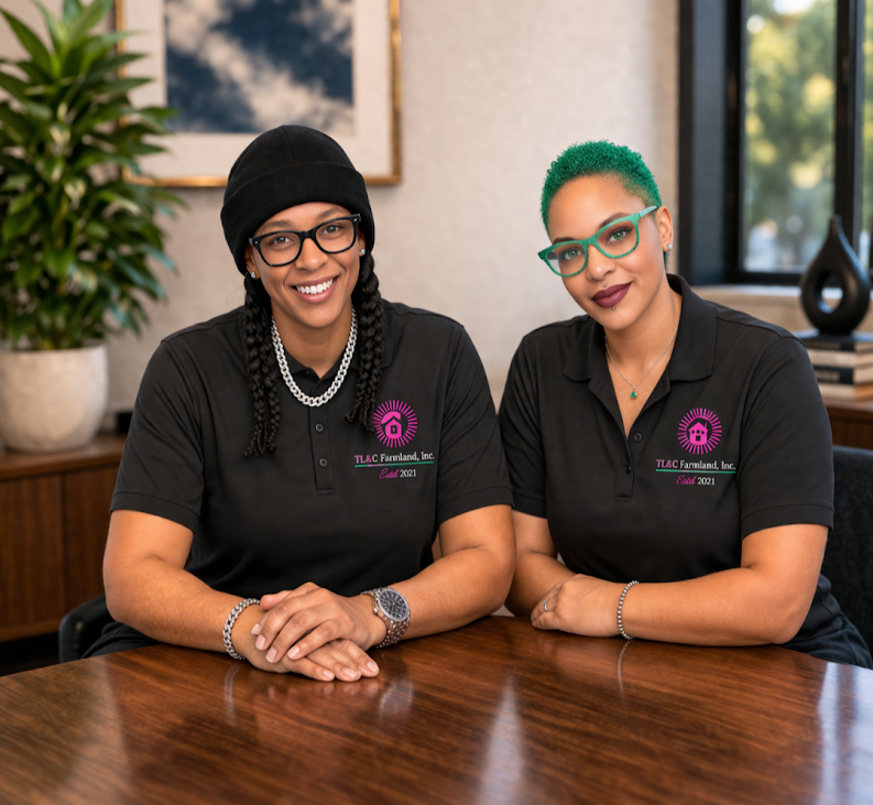 Twakenna Spann and Leticia Stephens, Co-Founders of TL&C Farmland, Inc.