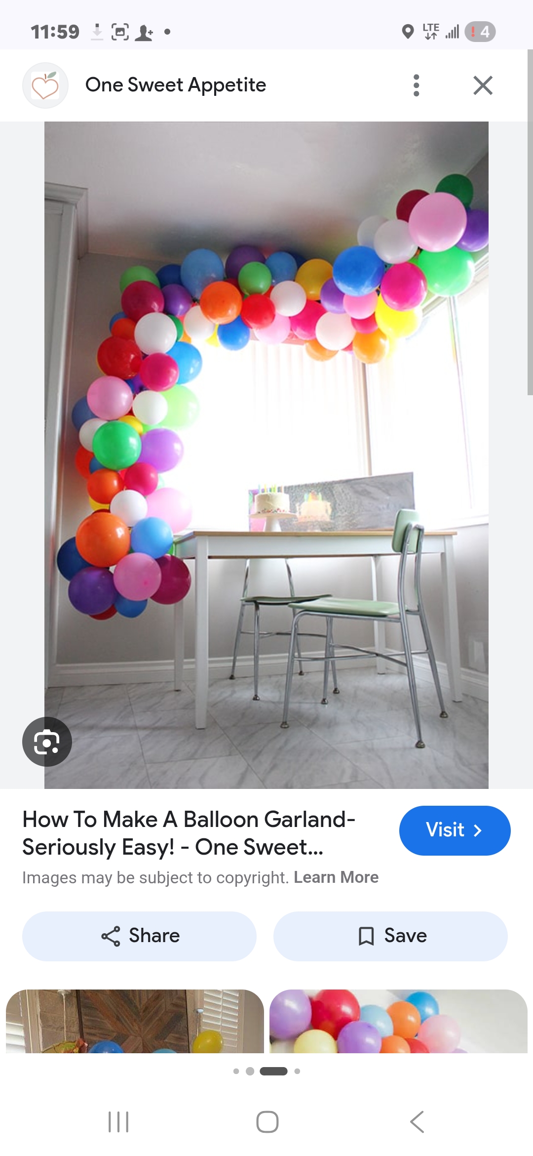 Balloon garland arch in soft colors