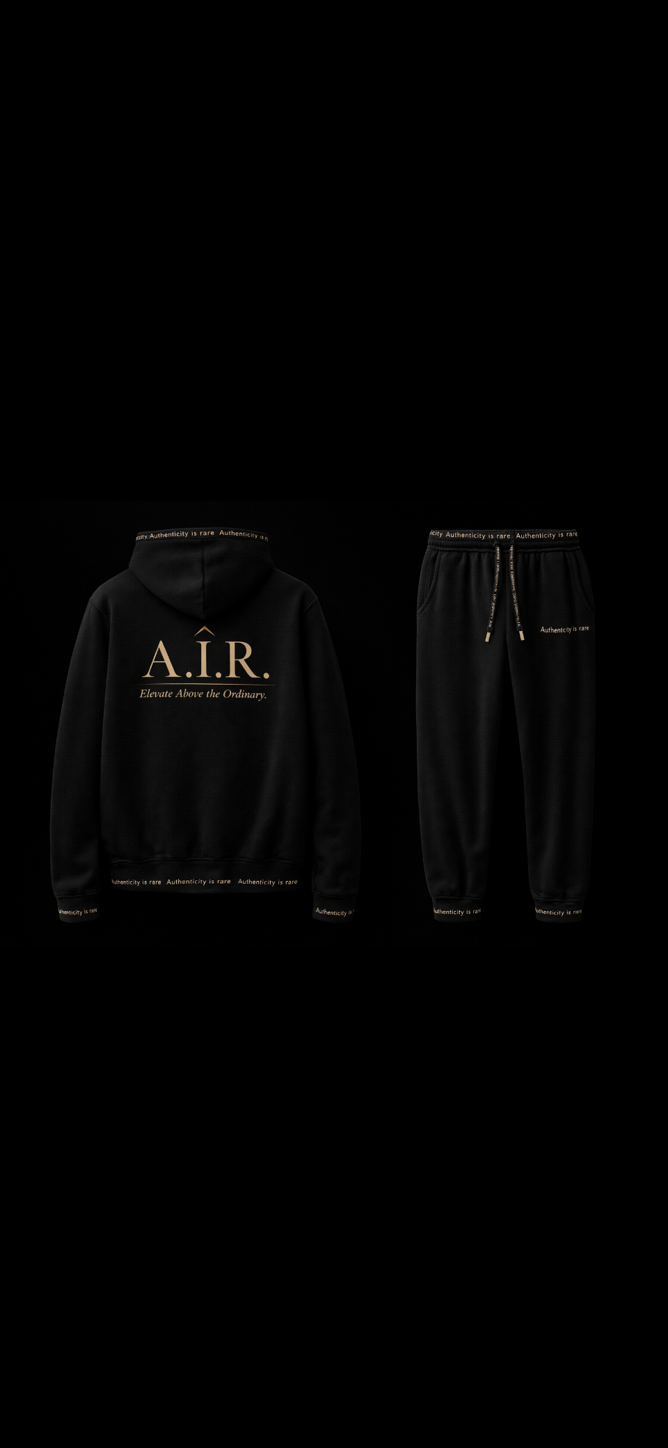 A.I..R... Hoodie in Black