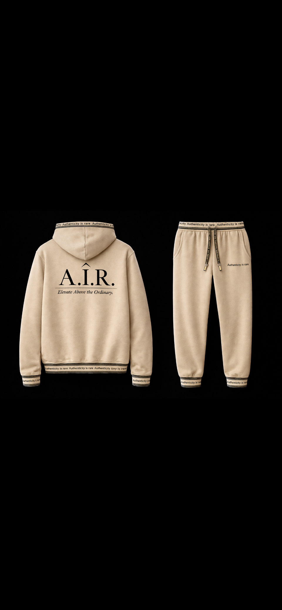 A.I..R... Hoodie in Beige