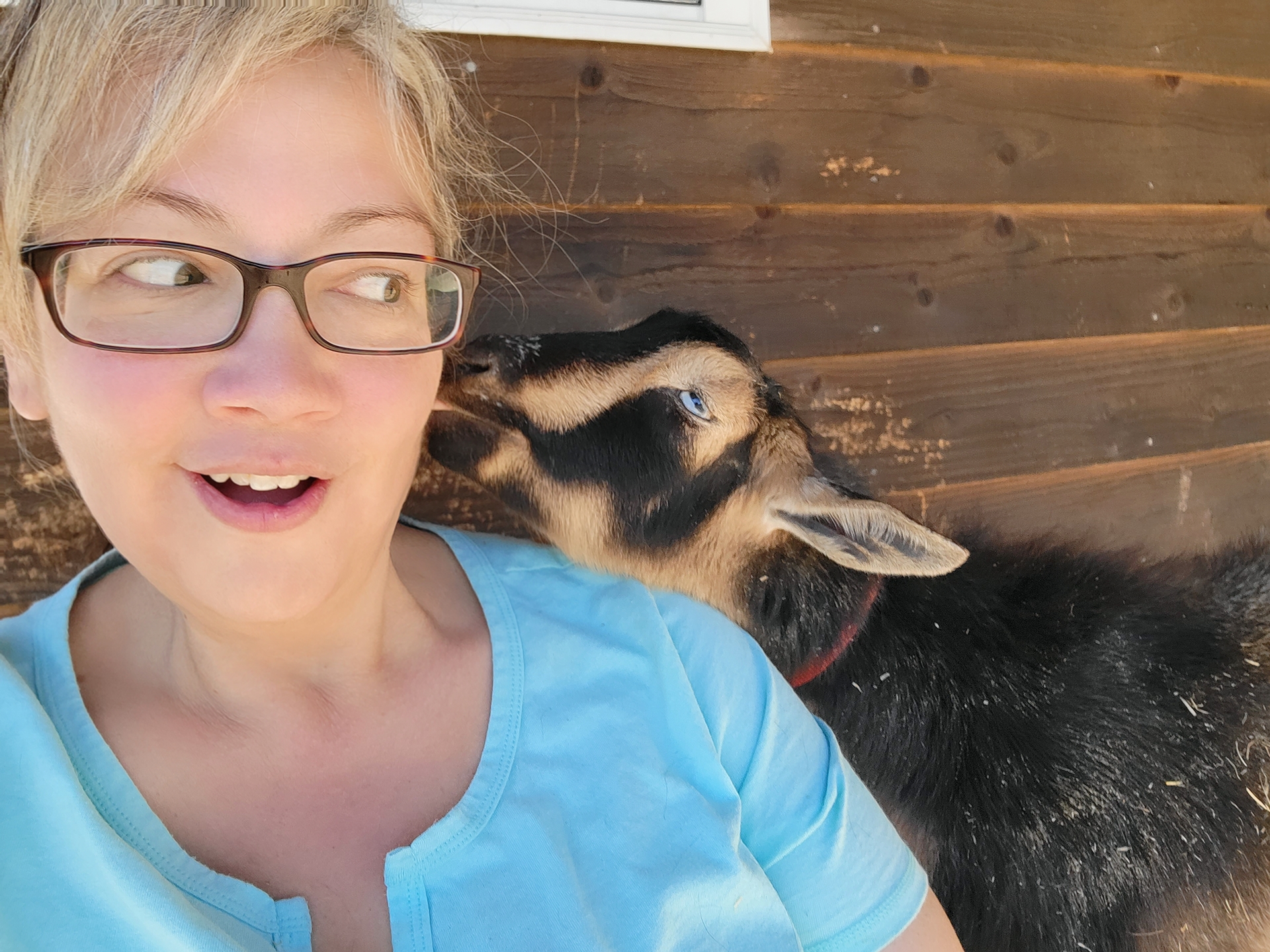 Ruger and Farmer Lolly — a special moment