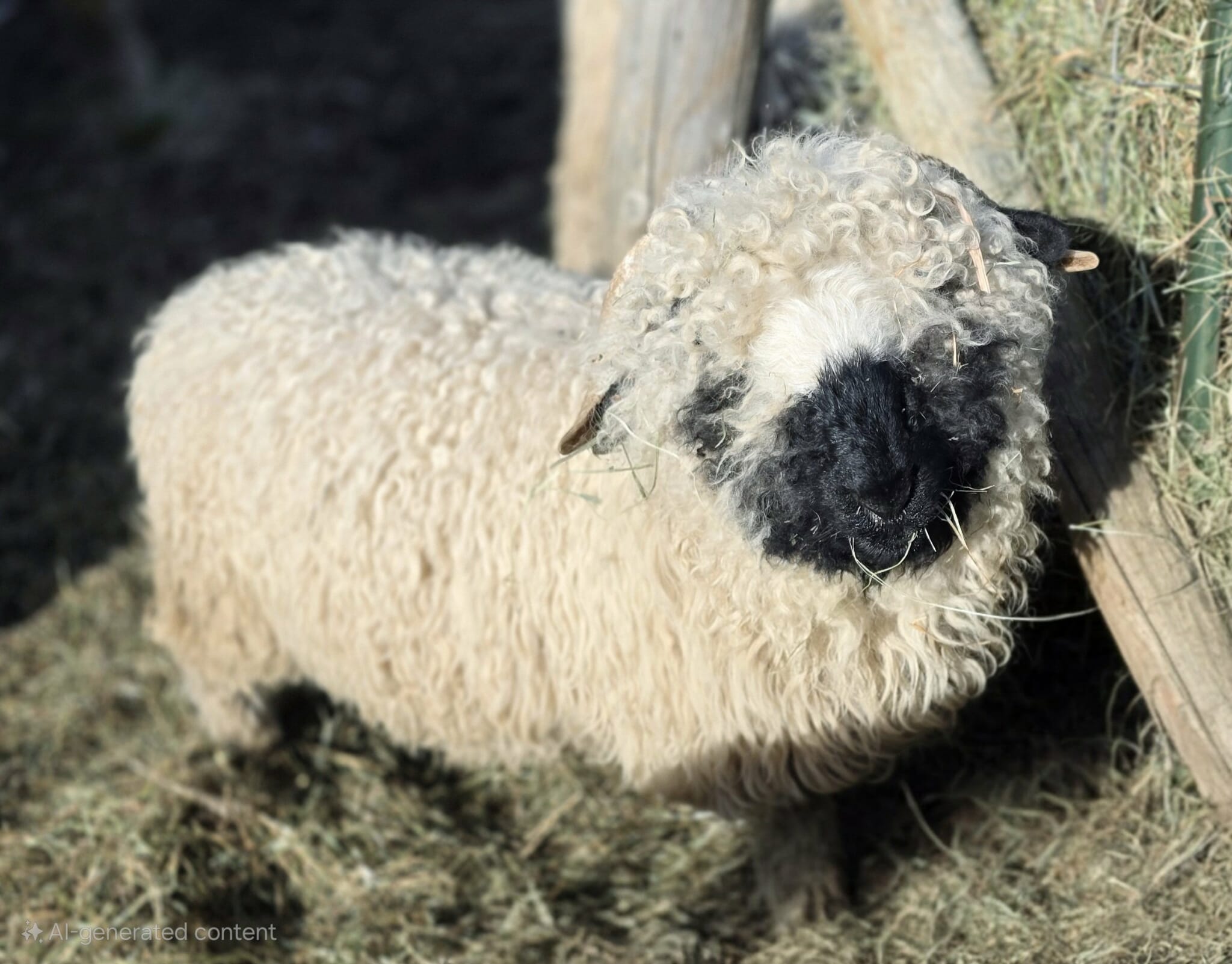 Frodo close-up — his signature black face