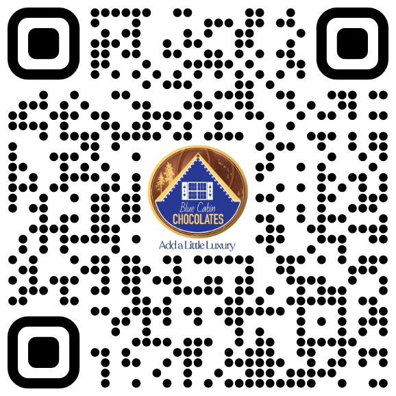 Scan to connect with Blue Cabin Chocolates