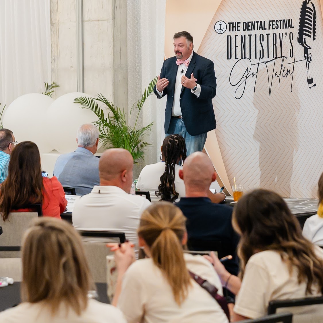 Tim McNeely speaking at The Dental Festival