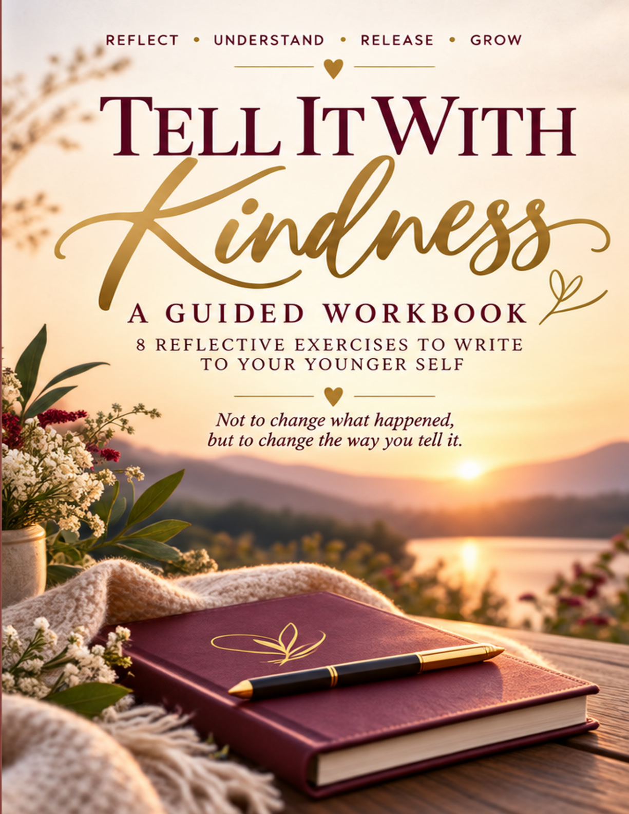 Front cover of Tell It With Kindness: A Guided Workbook by Britta Weech.