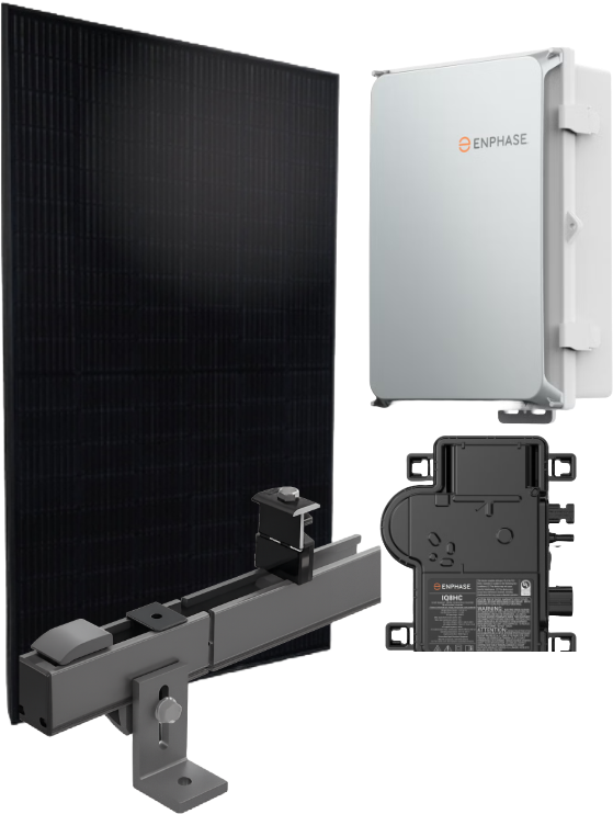 Enphase solar PV system with microinverters