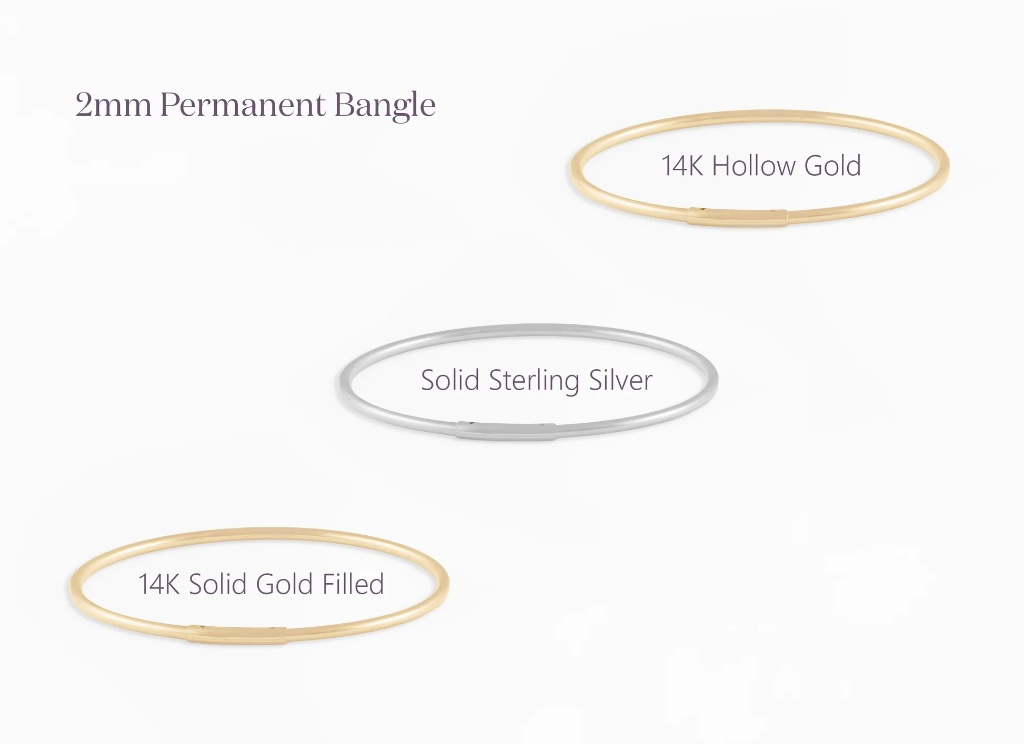 Permanent Bangle — 1.5mm Gold Filled