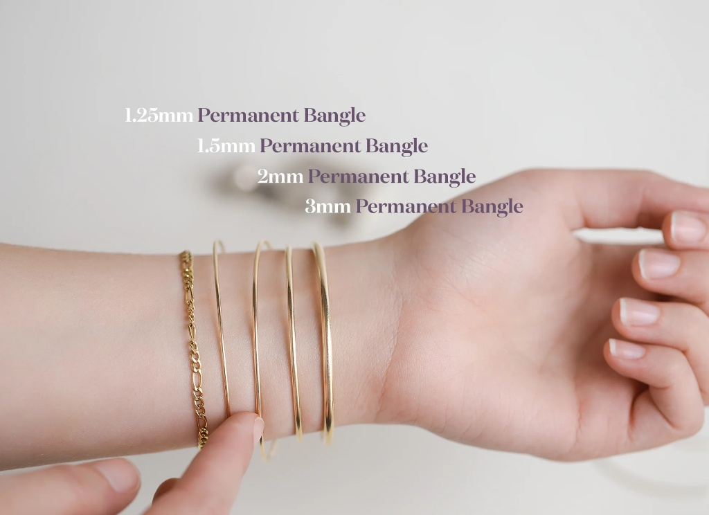 Permanent Bangle — 1.5mm Gold Filled view 3
