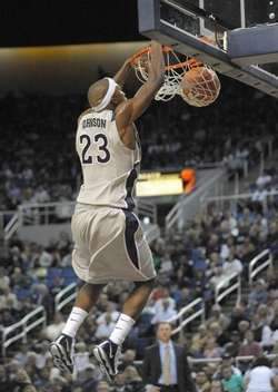 Armon Johnson dribbling at Nevada