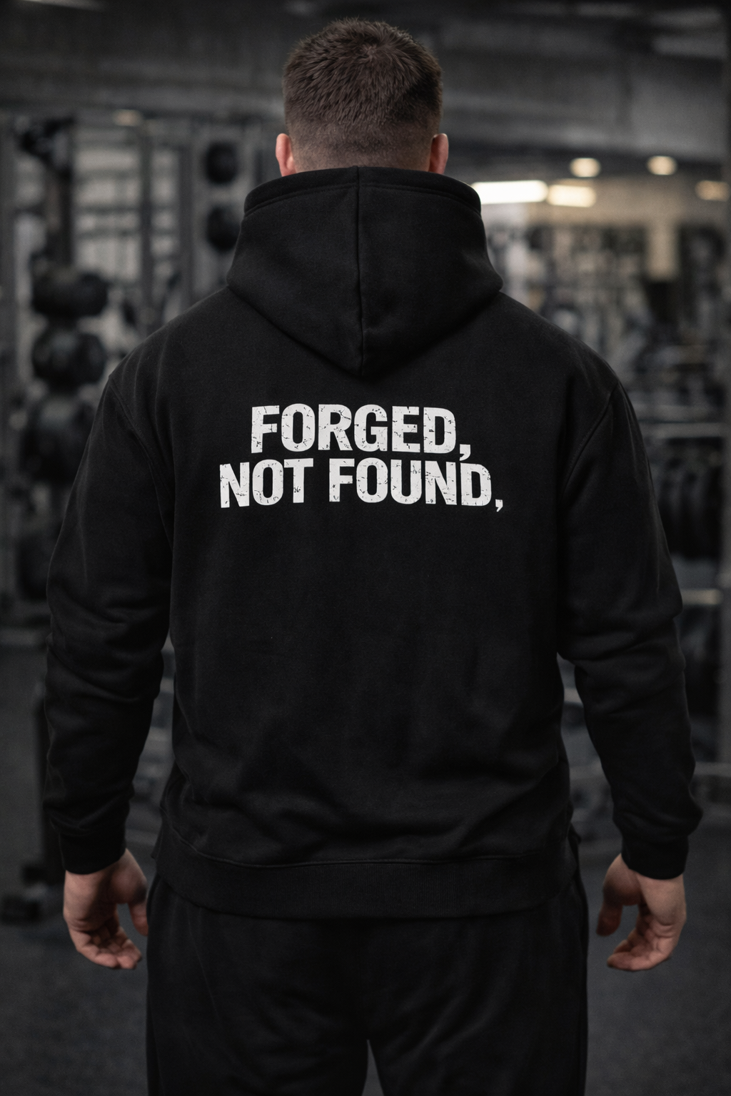 Training Hoodie - FORGED NOT FOUND Back Print