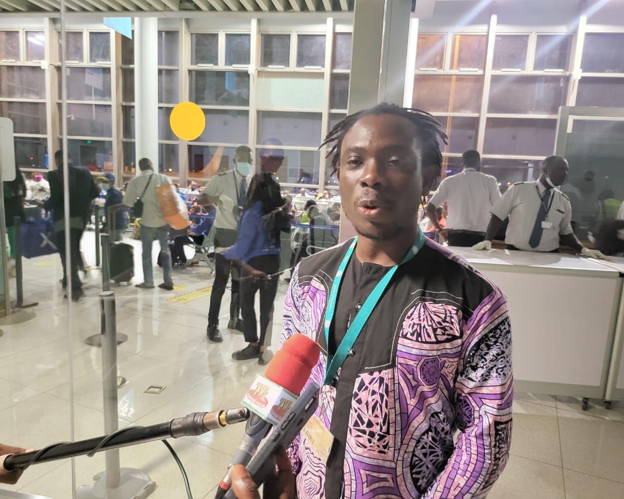 Représentant ABIRT interview télévision Lomé