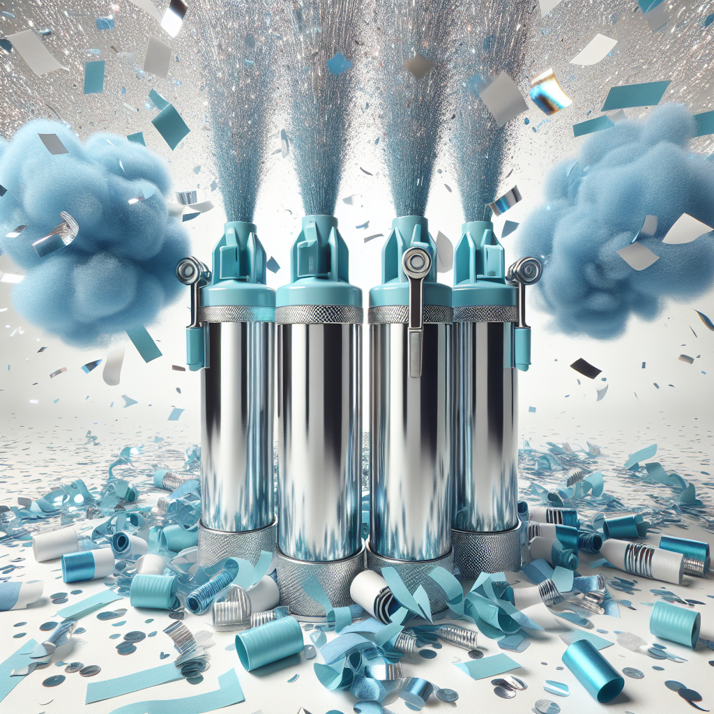 Blue Confetti Cannons (4-Pack)