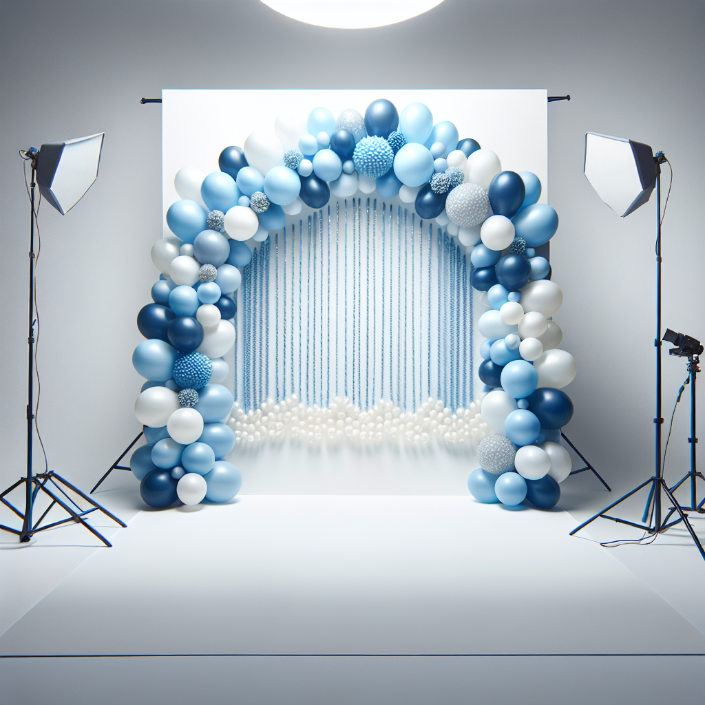 Blue Balloon Garland Kit