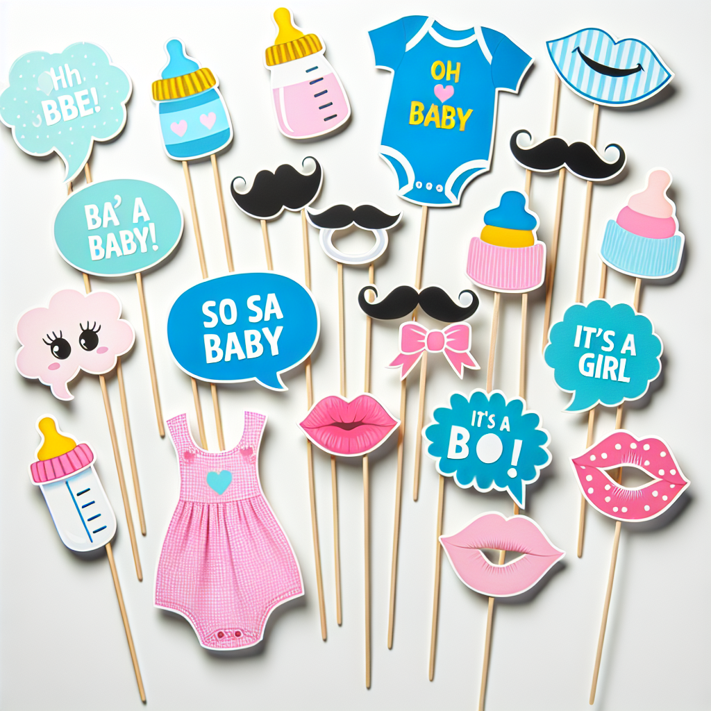 Baby Shower Photo Props Set