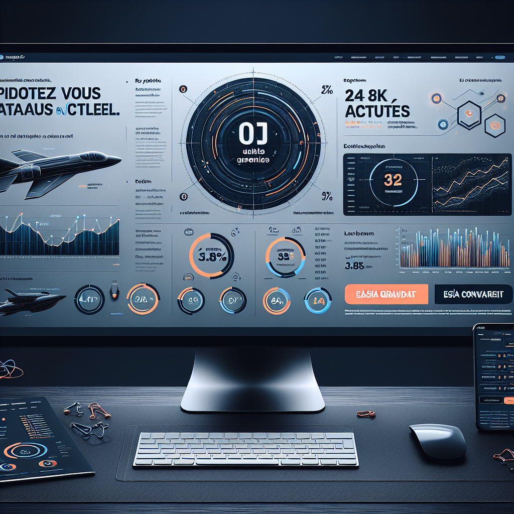 Banner display leaderboard DataPilot SaaS B2B — généré par IA