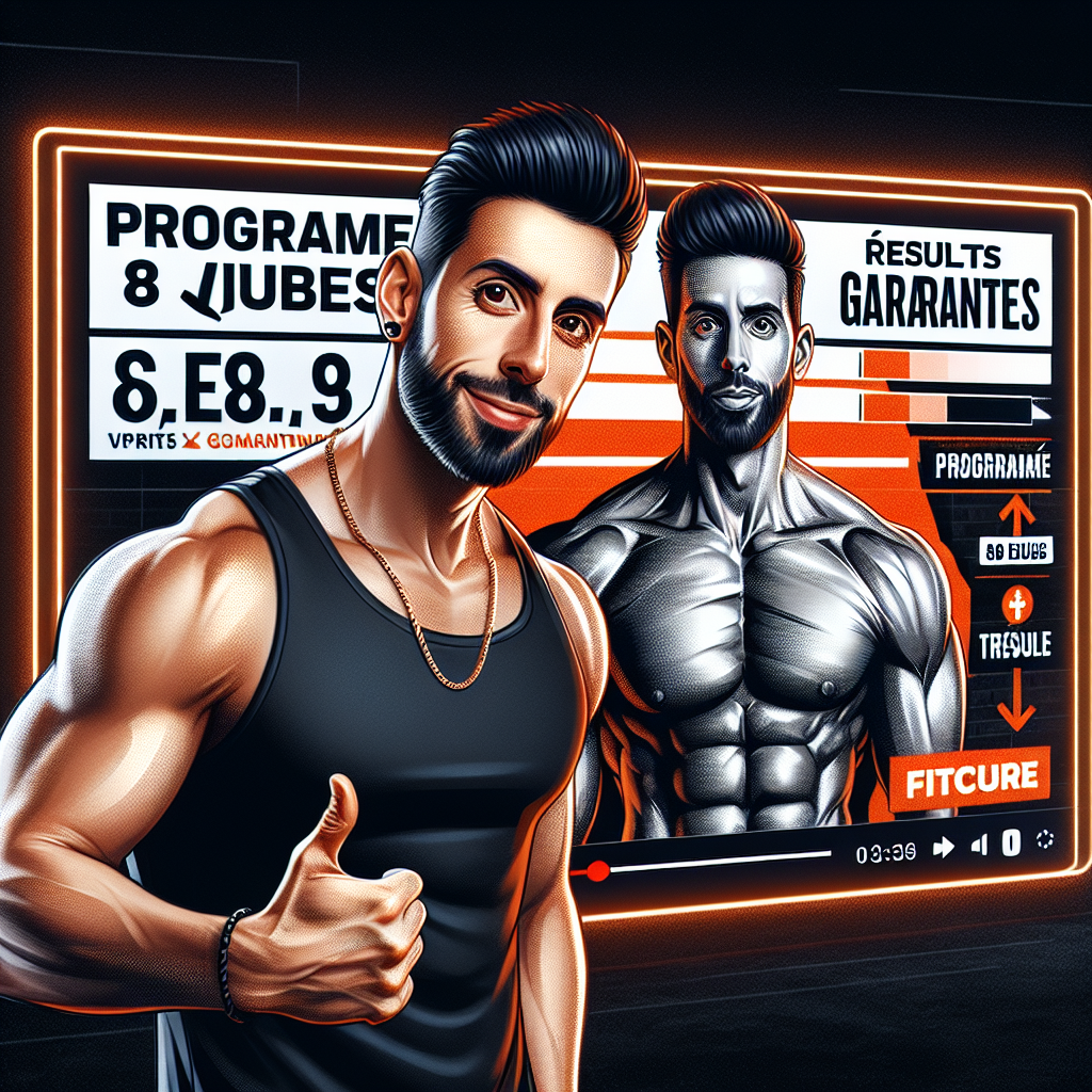 Miniature YouTube FitCore programme fitness — générée par IA