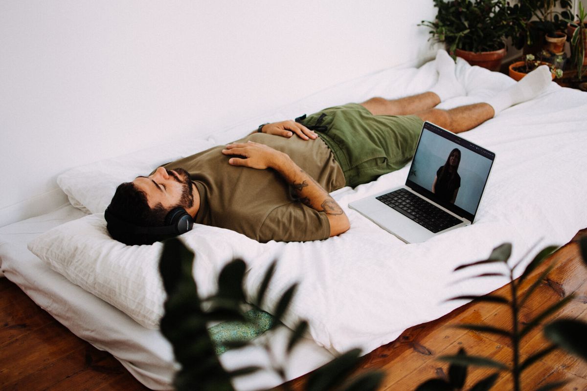 Online breathwork session from home