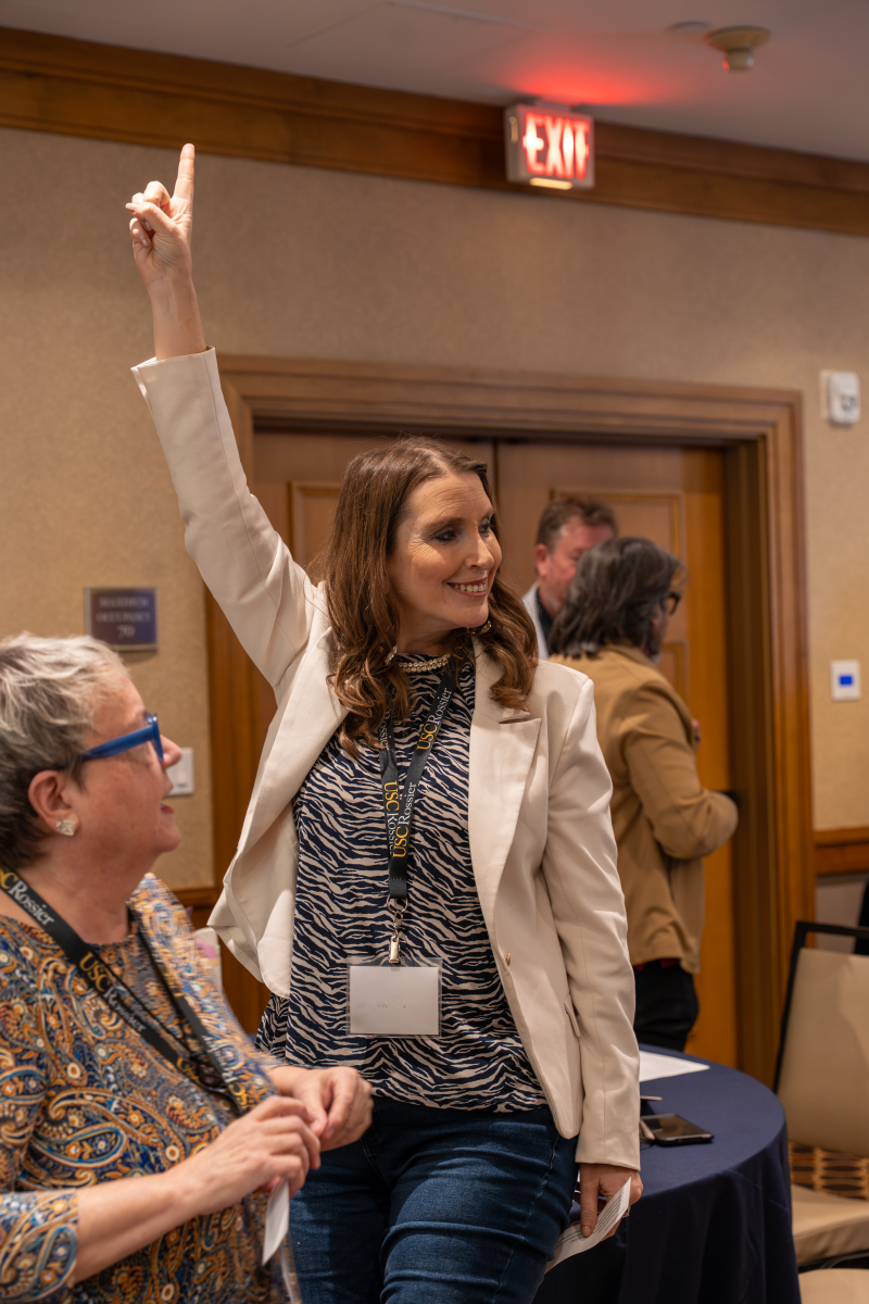 Dr. Diane Dye leading a workshop at USC Rossier