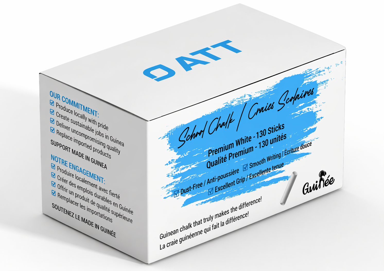 Boîte de craies blanches ATT