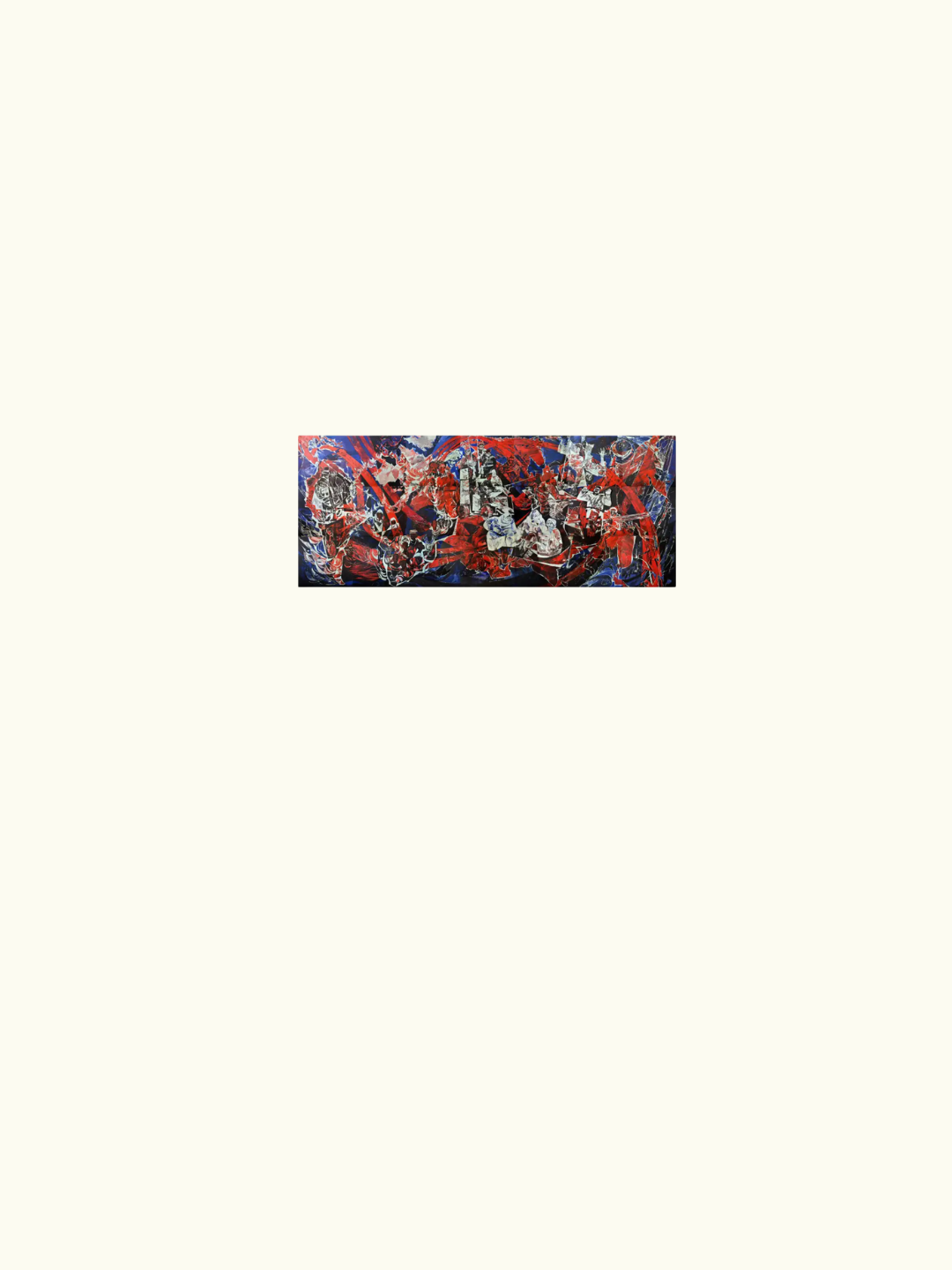Grande peinture murale (Les voies d'Octobre rouge) — Manfred Kandt