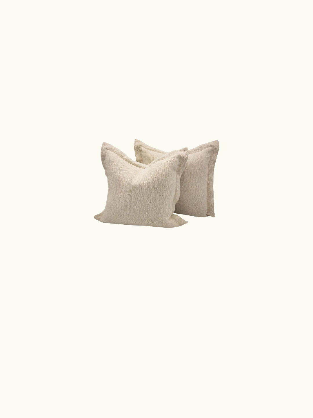 Paire de coussins lin ancien beige — Provence
