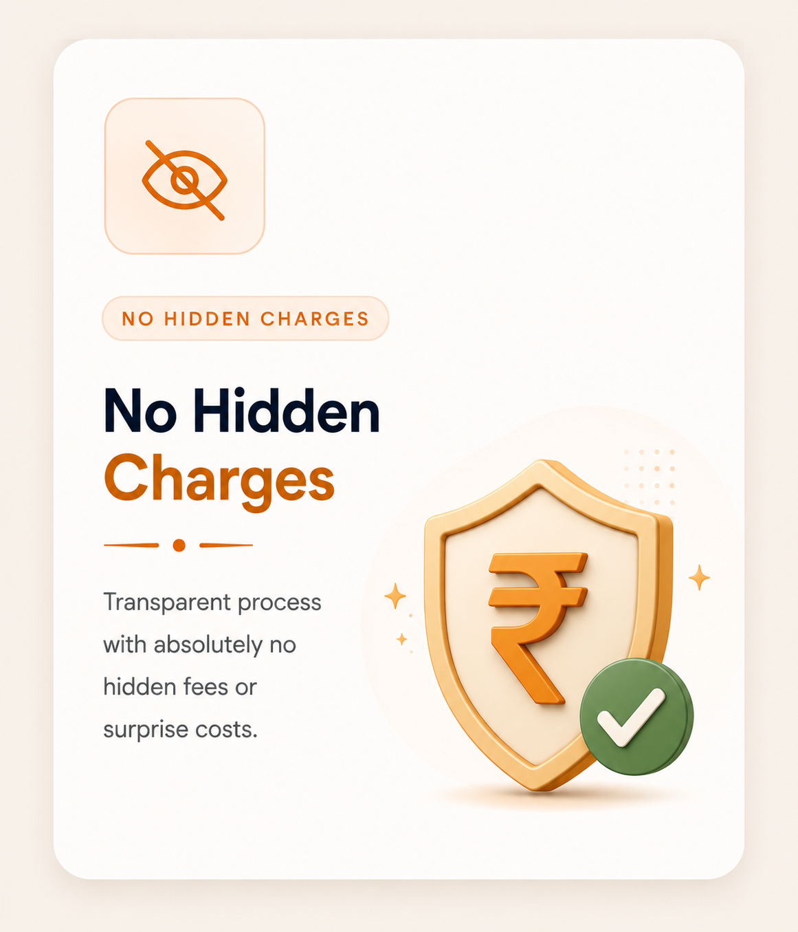 No Hidden Charges
