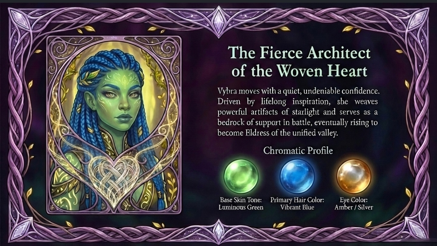Vybra — The Fierce Architect of the Woven Heart