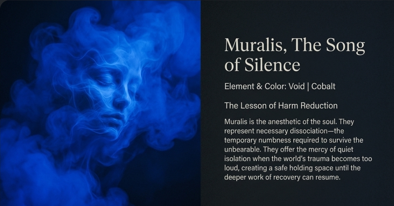 Muralis, The Song of Silence — Element: Void, Color: Cobalt
