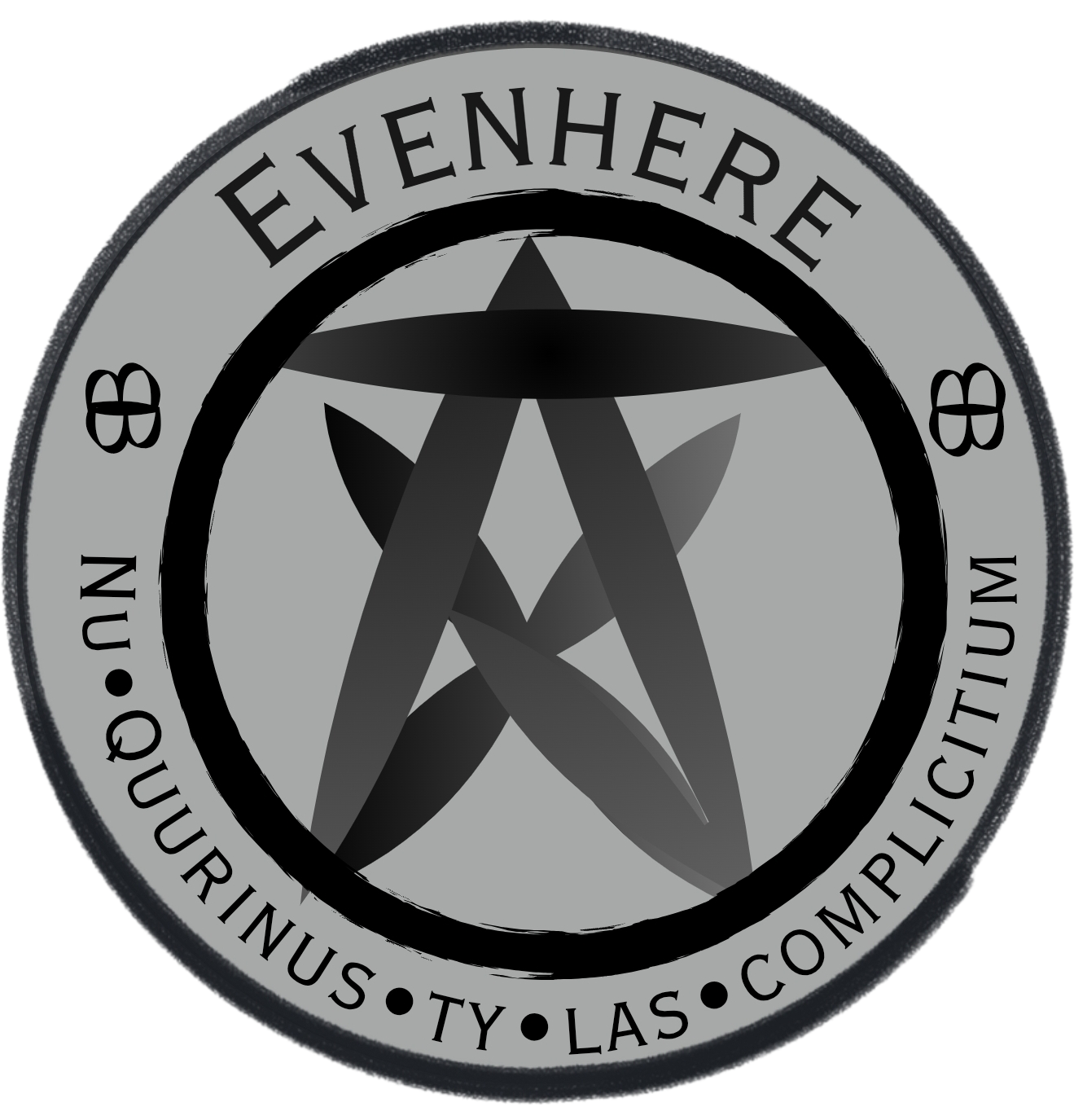 The Seal of Evenhere — gray pentagram emblem of the Gray Order