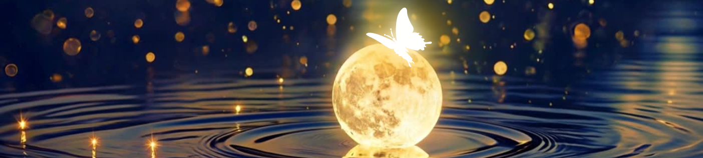 Moon and butterflies