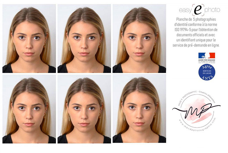Photo d'identité conforme réalisée en ligne avec DeclikID — format 35x45mm pour passeport et carte d'identité