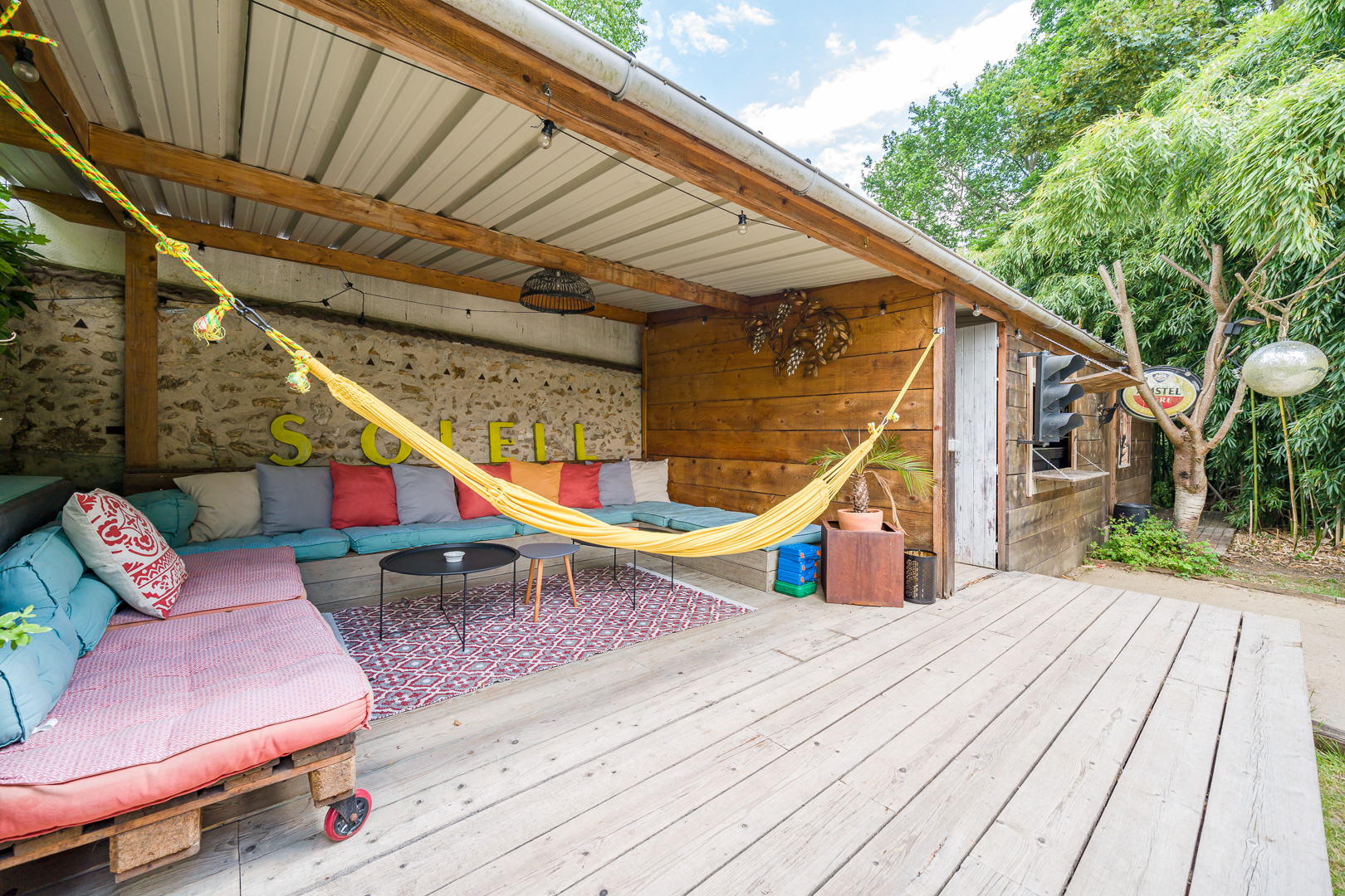 Espace extérieur et pétanque — Villa Théa Paris Bali