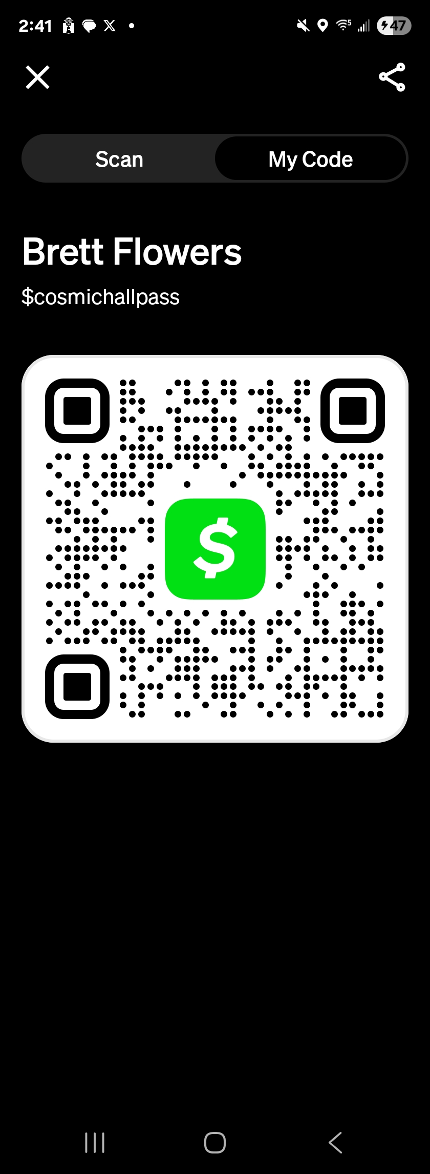Cash App QR Code