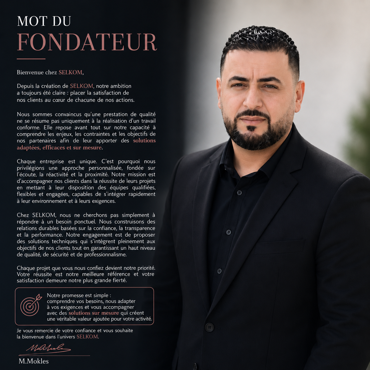 M. Mokles — Fondateur SELKOM