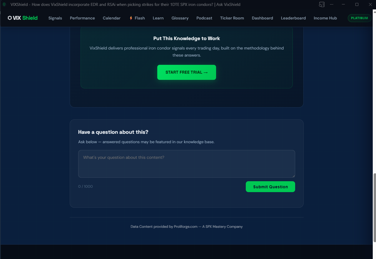 CTA block and question capture form — the viral loop