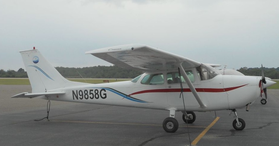 Cessna 172 on the ramp