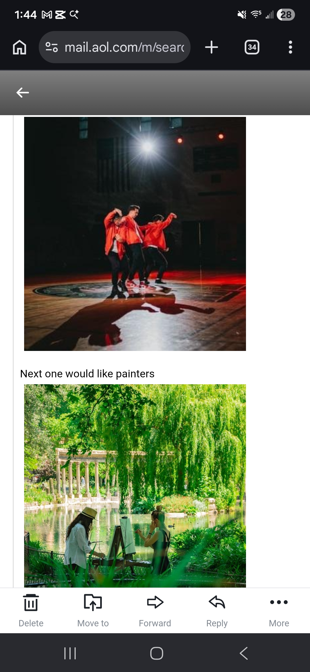Dancers on stage