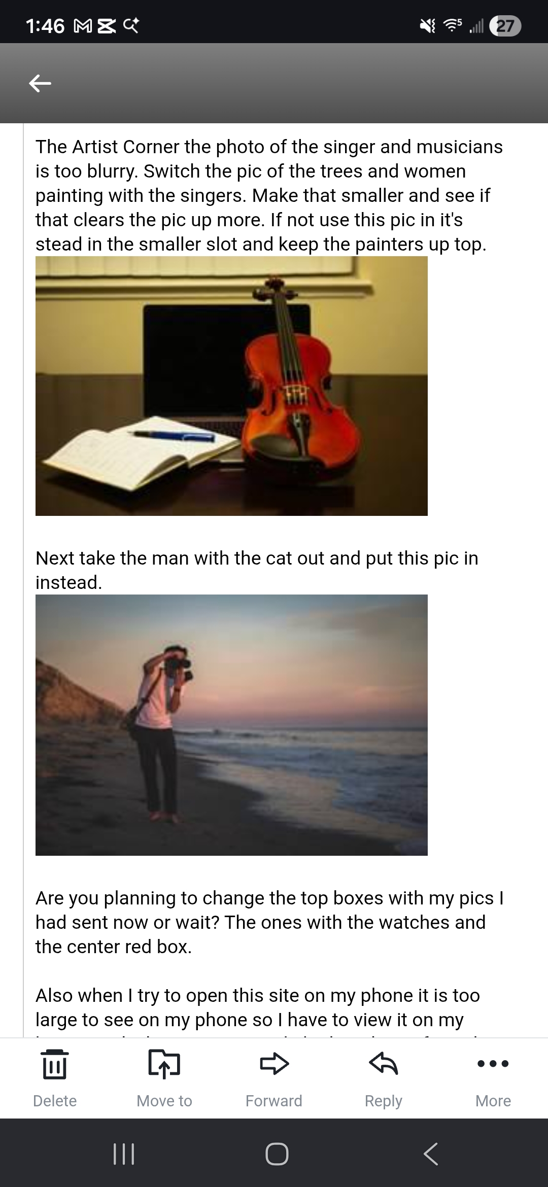Photographer at sunset