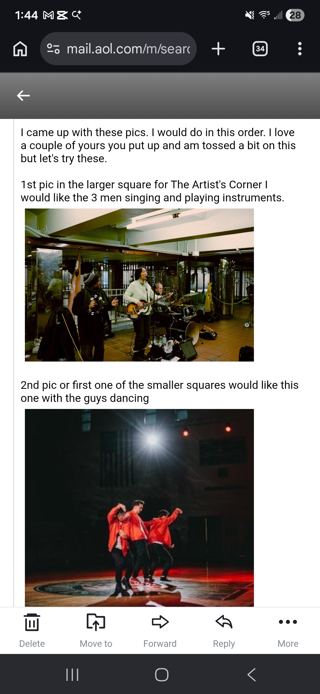 Musicians performing
