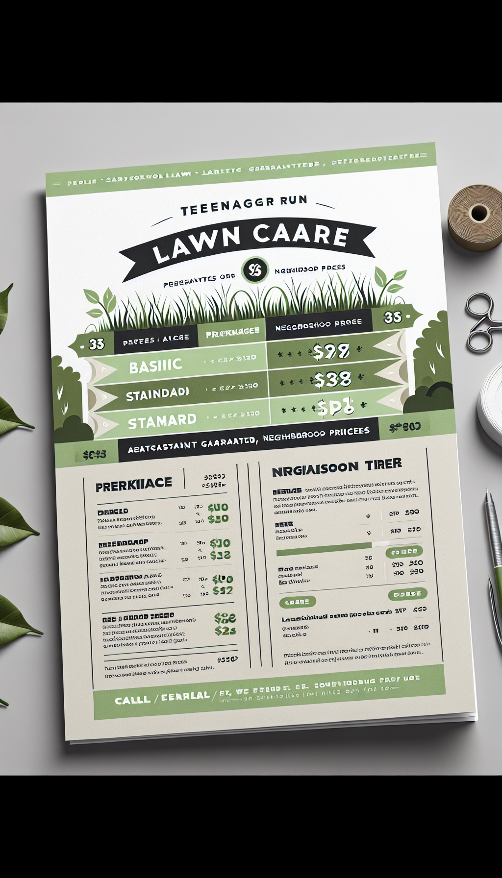 Pricing Sheet