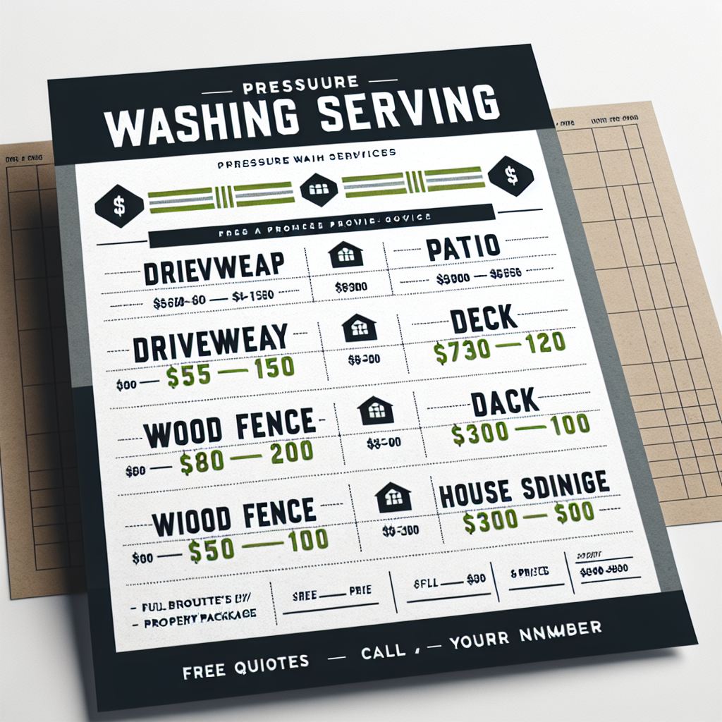 Pricing Sheet