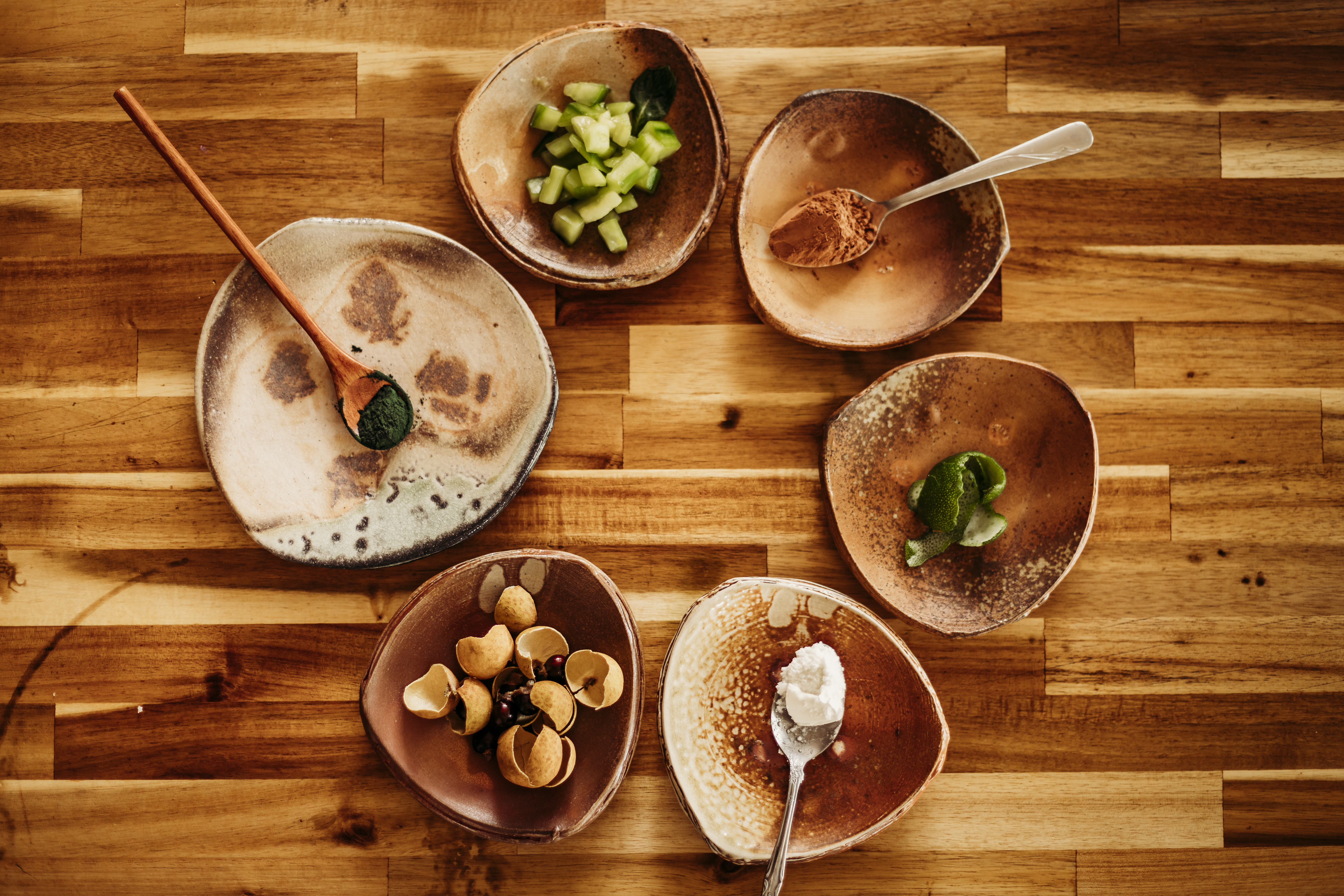 Ingredients arranged from above