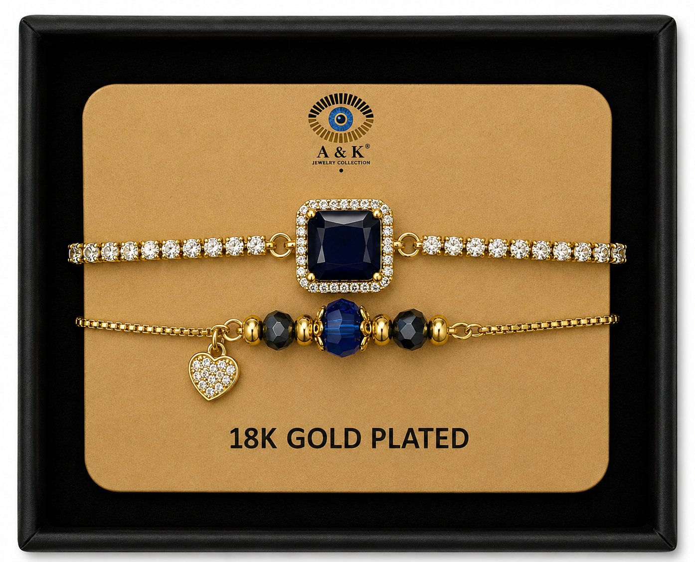 Sapphire Blue Bracelet Duo