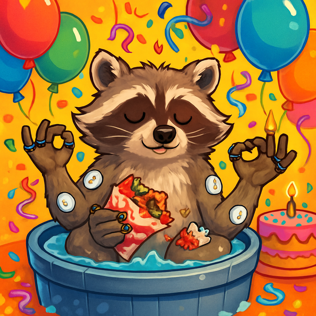 Kevin Rose birthday tribute — biohacking raccoon spirit animal