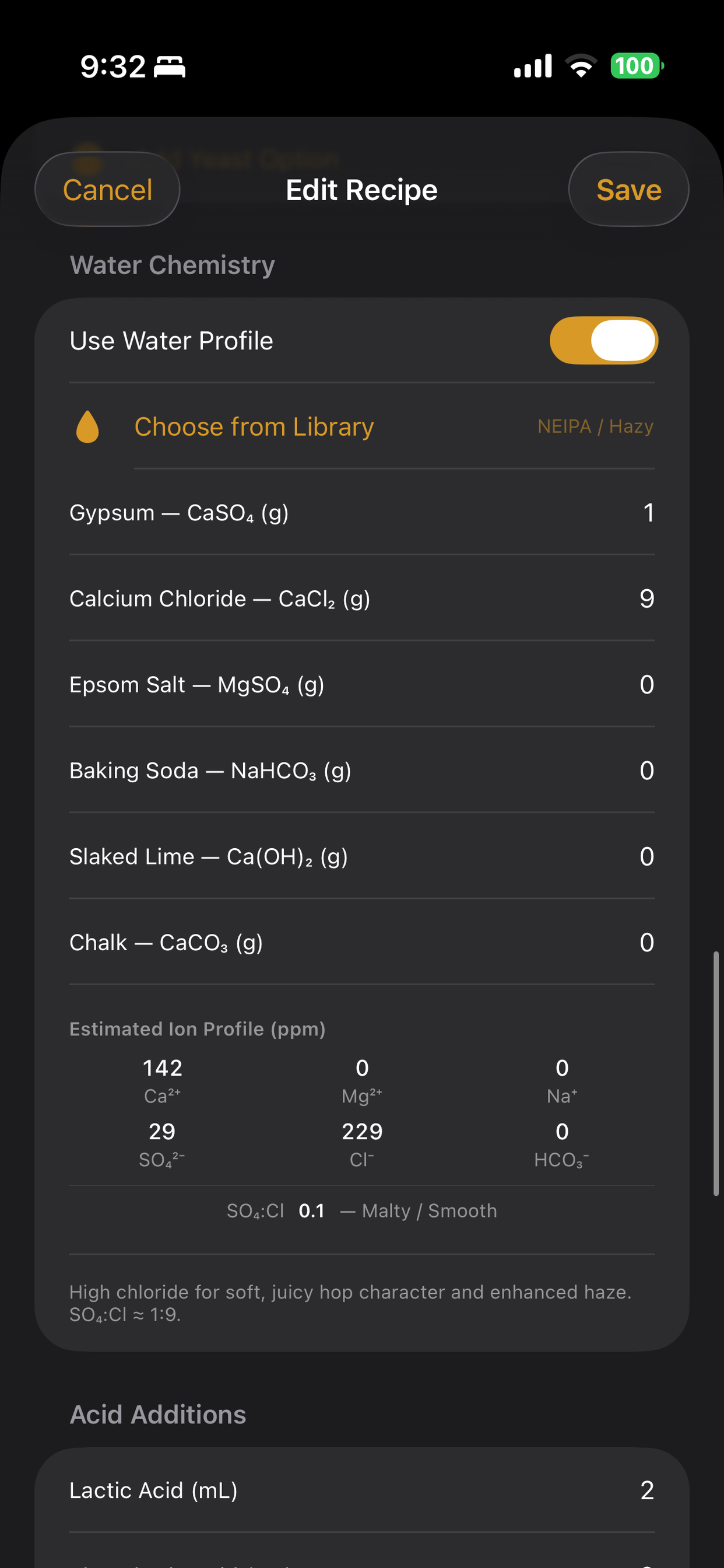 Water Chemistry Editor