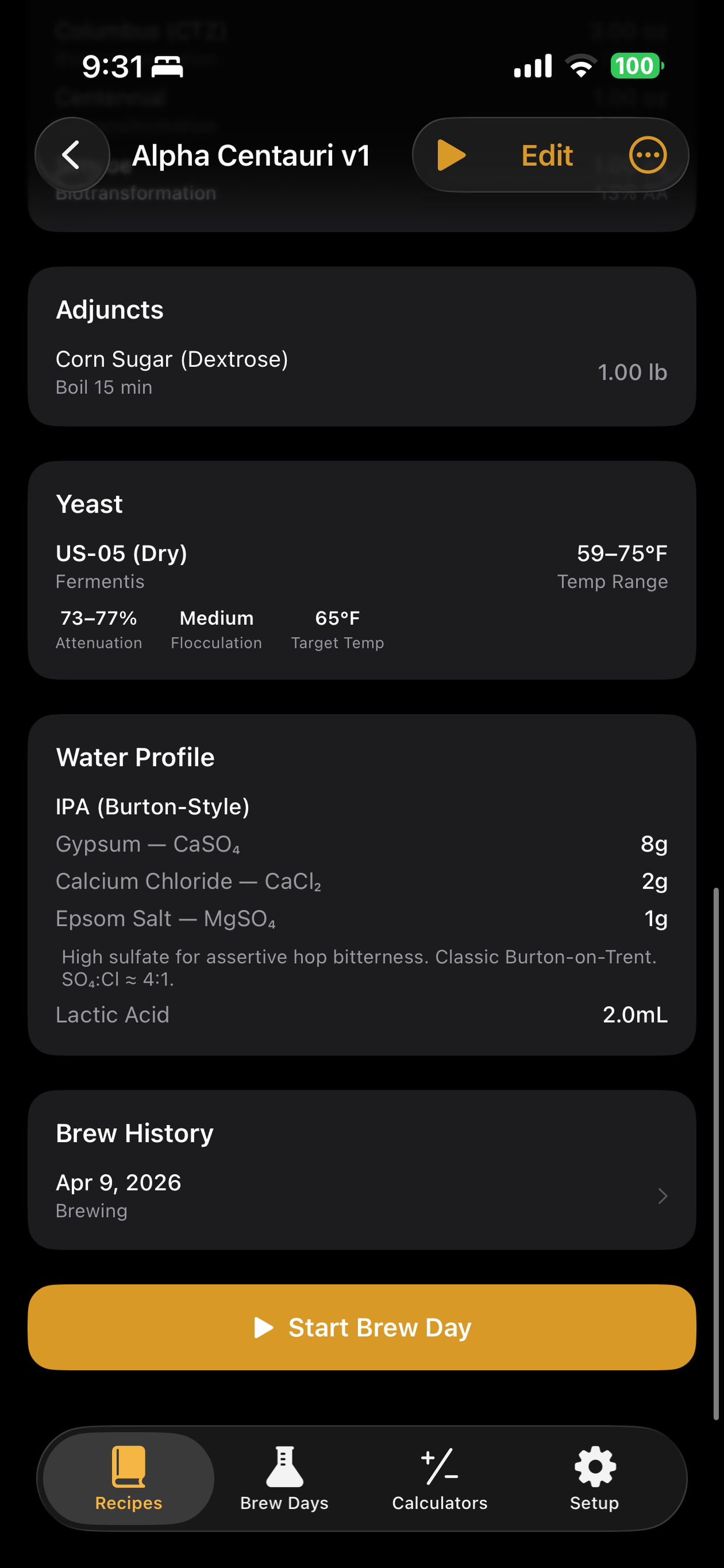 Yeast, Water & Brew History