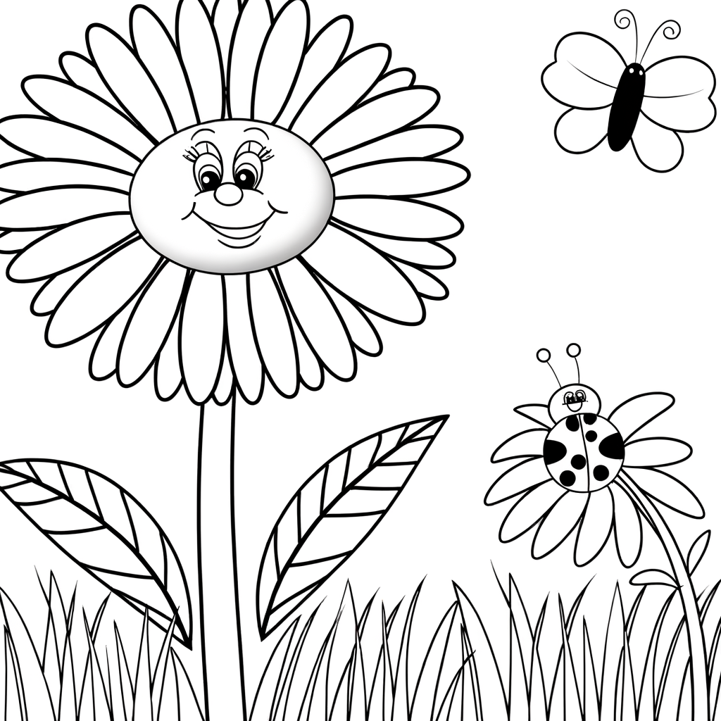 Coloriage Marguerite