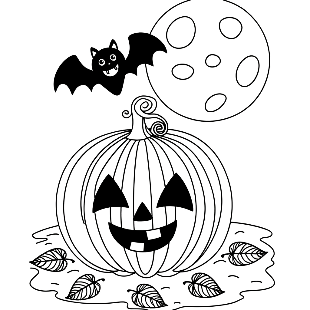 Coloriage Coloriage Citrouille Halloween gratuit à imprimer