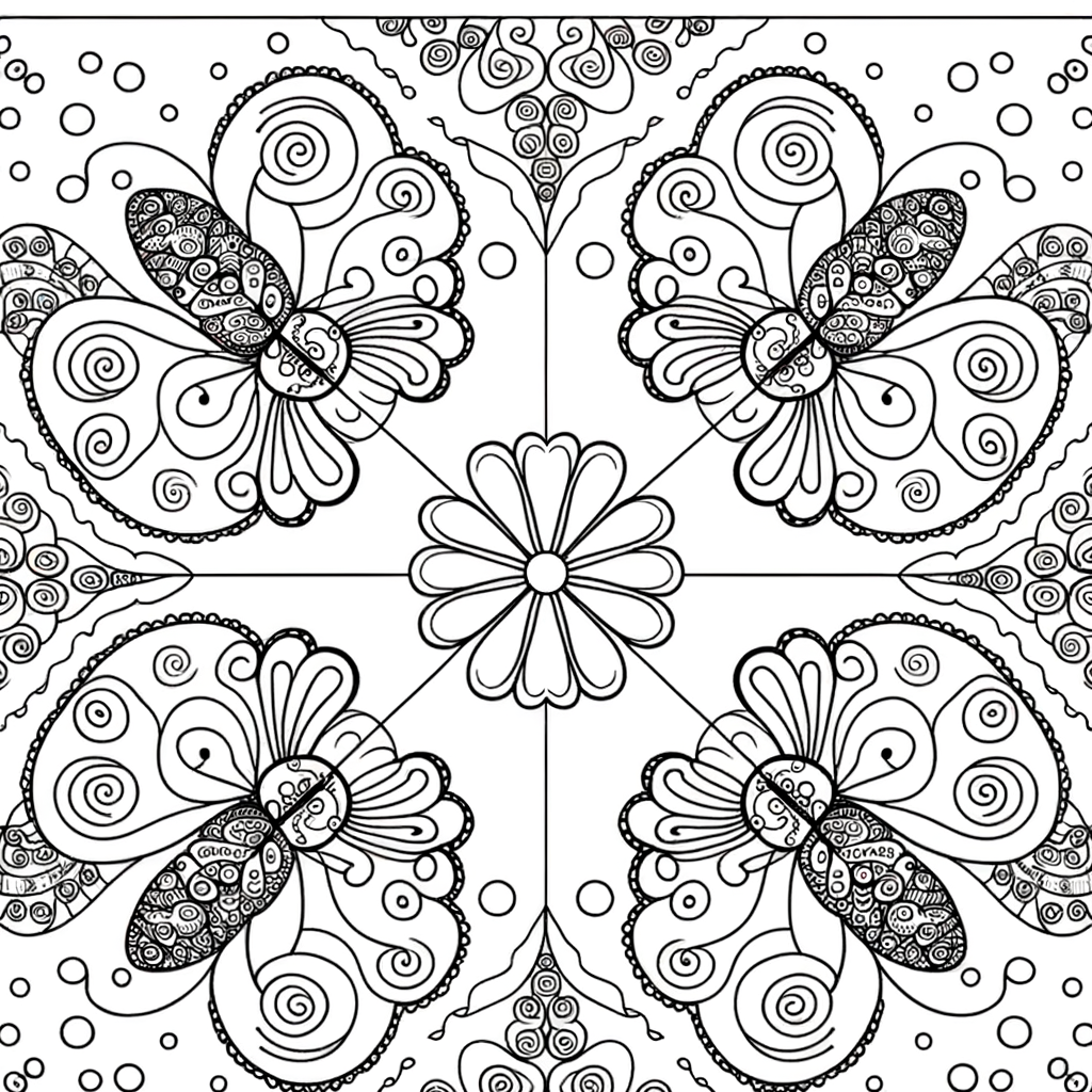 Coloriage Mandala Spirales gratuit à imprimer