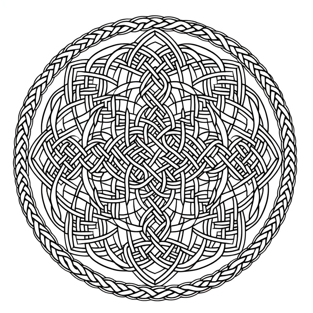 Coloriage Mandala Diamants gratuit à imprimer